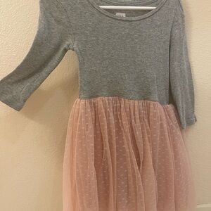 GAP Gray and Pink Casual Kids Dress